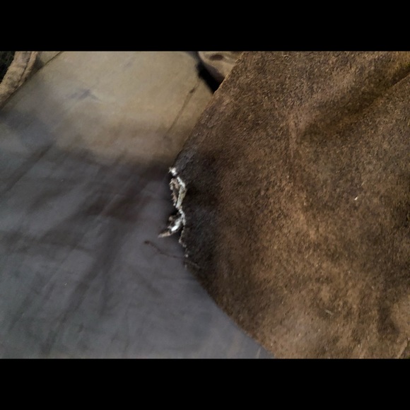 Sued brown jacket - Picture 3 of 5